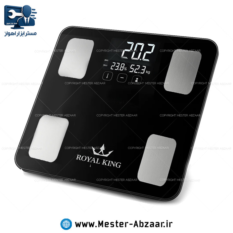 ترازو دیجیتالی هوشمند اسکن بدن برند رویال کینگ مدل ROYAL KING ROSHA-1935
