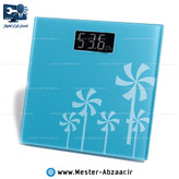 ترازو دیجیتالی شیشه ای دارای دما سنج مدل bathroom scale