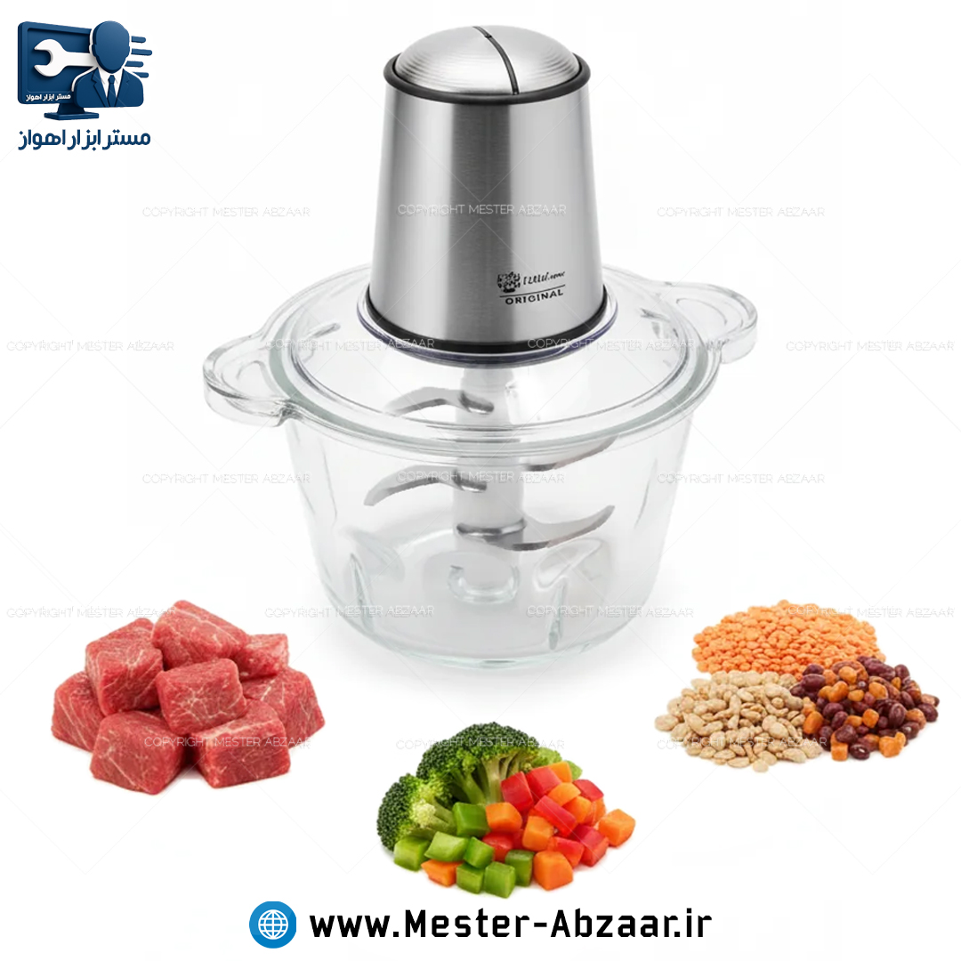 خردکن 1200 وات 3 لیتری  دو سرعته فوما ژاپن مدل FUMA JAPAN FU-1999 غذاساز