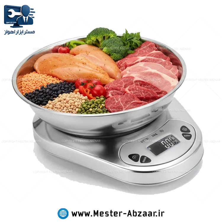 ترازو وزنه دیجیتال 5 کیلویی خانگی کاسه ای آشپزخانه مدل XF01