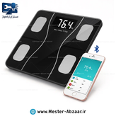 ترازو دیجیتالی بلوتوث دار هوشمند قابلیت دارای دما سنج محیط مدل Bluetooth bathroom scale