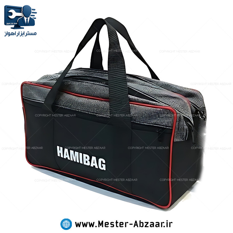 کیف ابزار برزنتی سایز 37 در 20 سانتی برند هامی بگ مدل HAMIBAG 37CM دریل شارژی مینی اینورتر و دستی