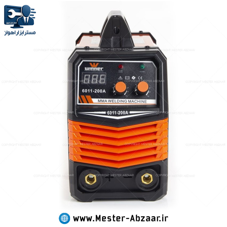 اینورتر جوشکاری 200 آمپر دیجیتال وینر قابلیت الکترود نیکل دار مدل WINNER 6011-200A با گارانتی موتورجوش