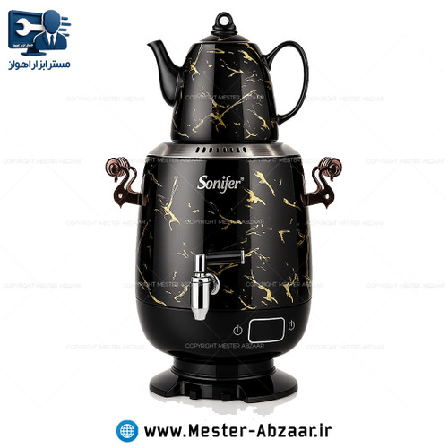 چای ساز سماور برقی 2200 وات 4 لیتری طرح دار سونیفر مدل SONIFER SF-2137