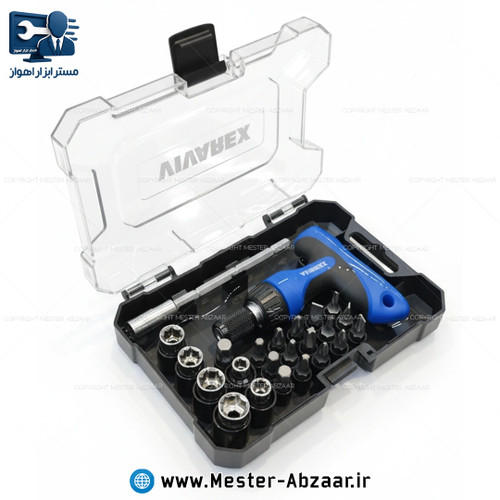 ست پیچ گوشتی و بیت و بکس 24 عددی ویوارکس مدل VIVAREX VR2465-SD