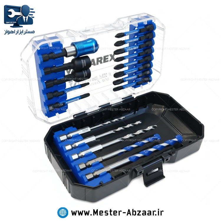 ست پیچ گوشتی و بیت و مته 18 عددی ویوارکس مدل VIVAREX VR1865-BS