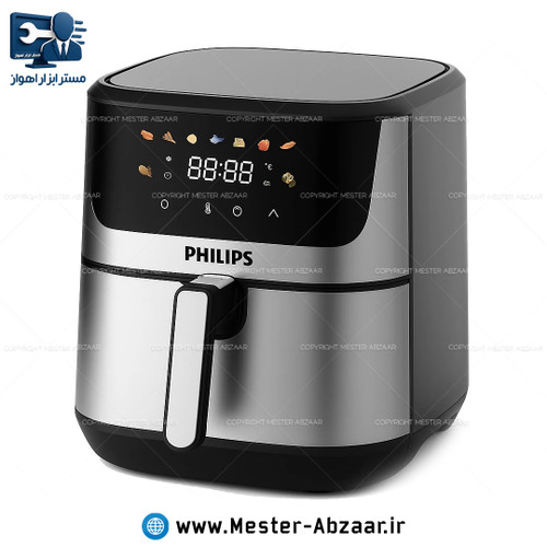 سرخ کن هواپز 15 لیتری لمسی دو ۲ المنت بدون روغن 2800 وات دیجیتالی فیلیپس بزرگ سرخکن همراه سبد جدا شونده مدل PHILIPS 9274/90