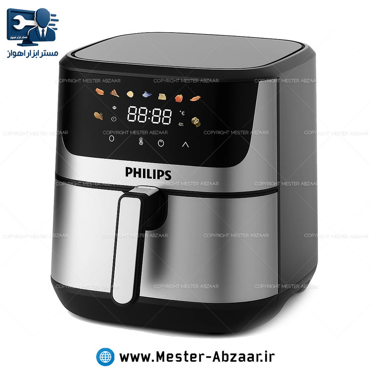 سرخ کن هواپز 15 لیتری لمسی دو ۲ المنت بدون روغن 2800 وات دیجیتالی فیلیپس بزرگ سرخکن همراه سبد جدا شونده مدل PHILIPS 9274/90