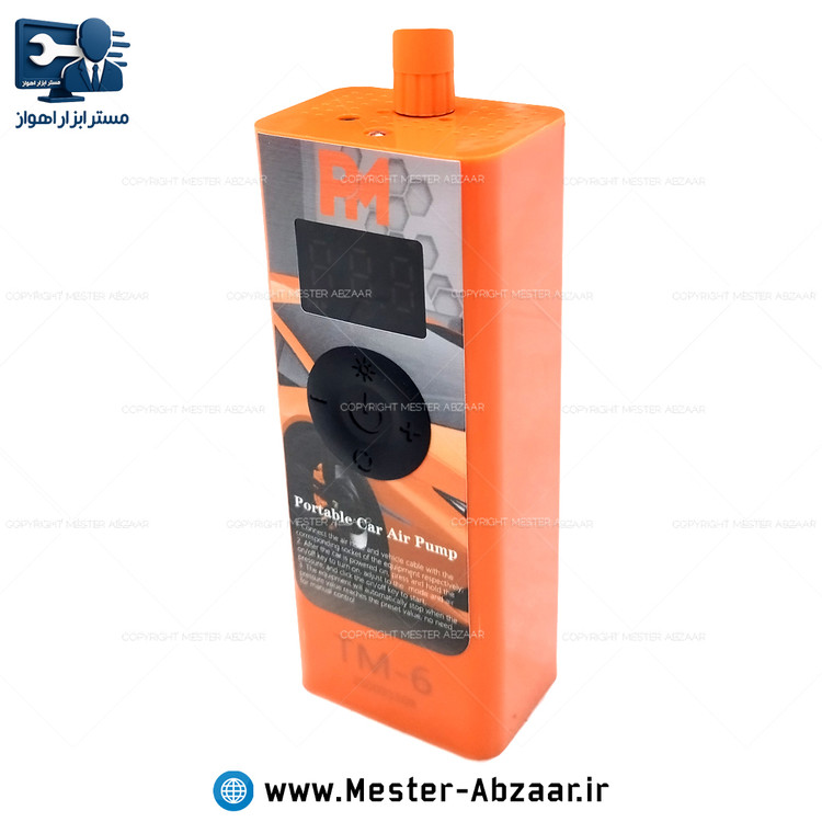 پمپ باد فندکی خودرو دیجیتال برند پی ام PM با گارانتی مدل TM-6