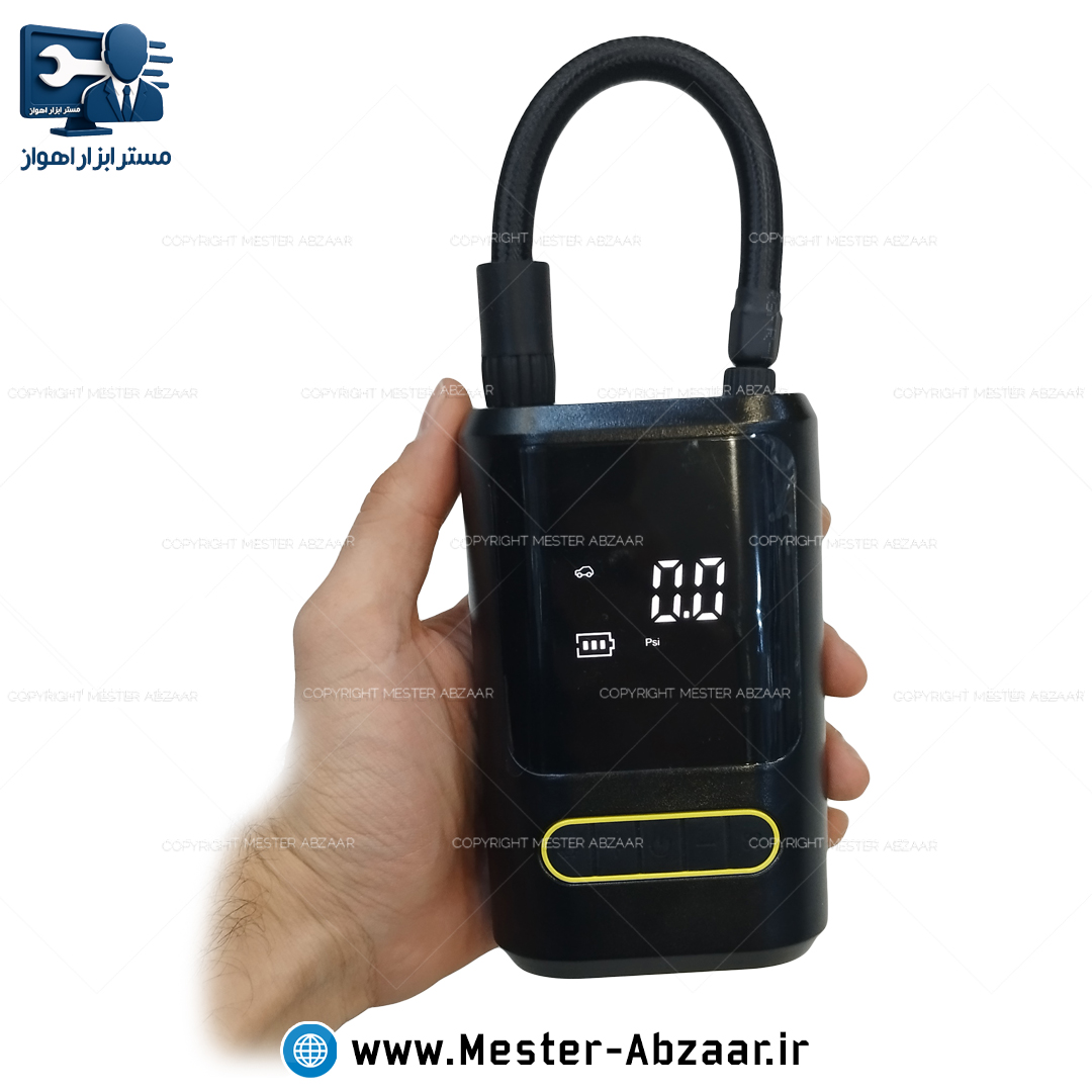 پمپ باد شارژی خودرو دیجیتال با قطع کن اتوماتیک مدل ATJ-8466