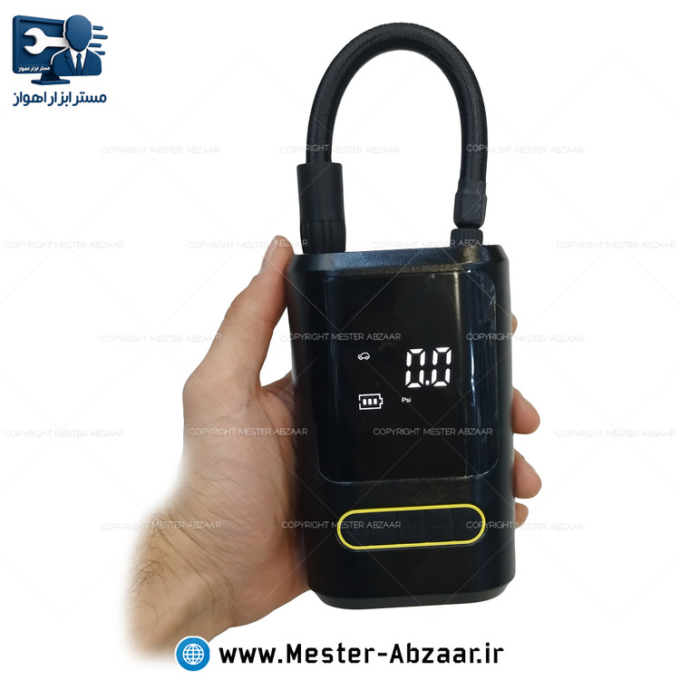 پمپ باد شارژی خودرو دیجیتال با قطع کن اتوماتیک مدل ATJ-8466
