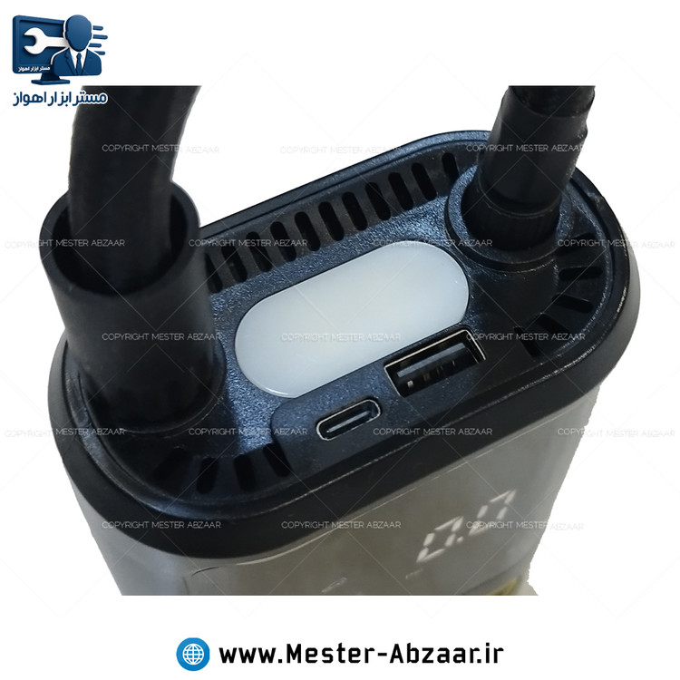 پمپ باد شارژی خودرو دیجیتال با قطع کن اتوماتیک مدل ATJ-8466