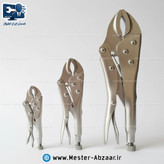 ست 3 عددی انبرقفلی فولاد کربنی سایز 5 و 7 و 10 اینچ مدل JIEWEI TOOLS