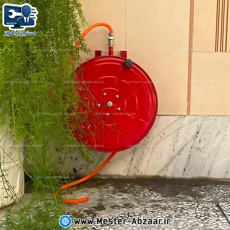 شیلنگ جمع کن دیواری قرقره ای دستی زینو سایز 35 متری مدل ZINO 35M