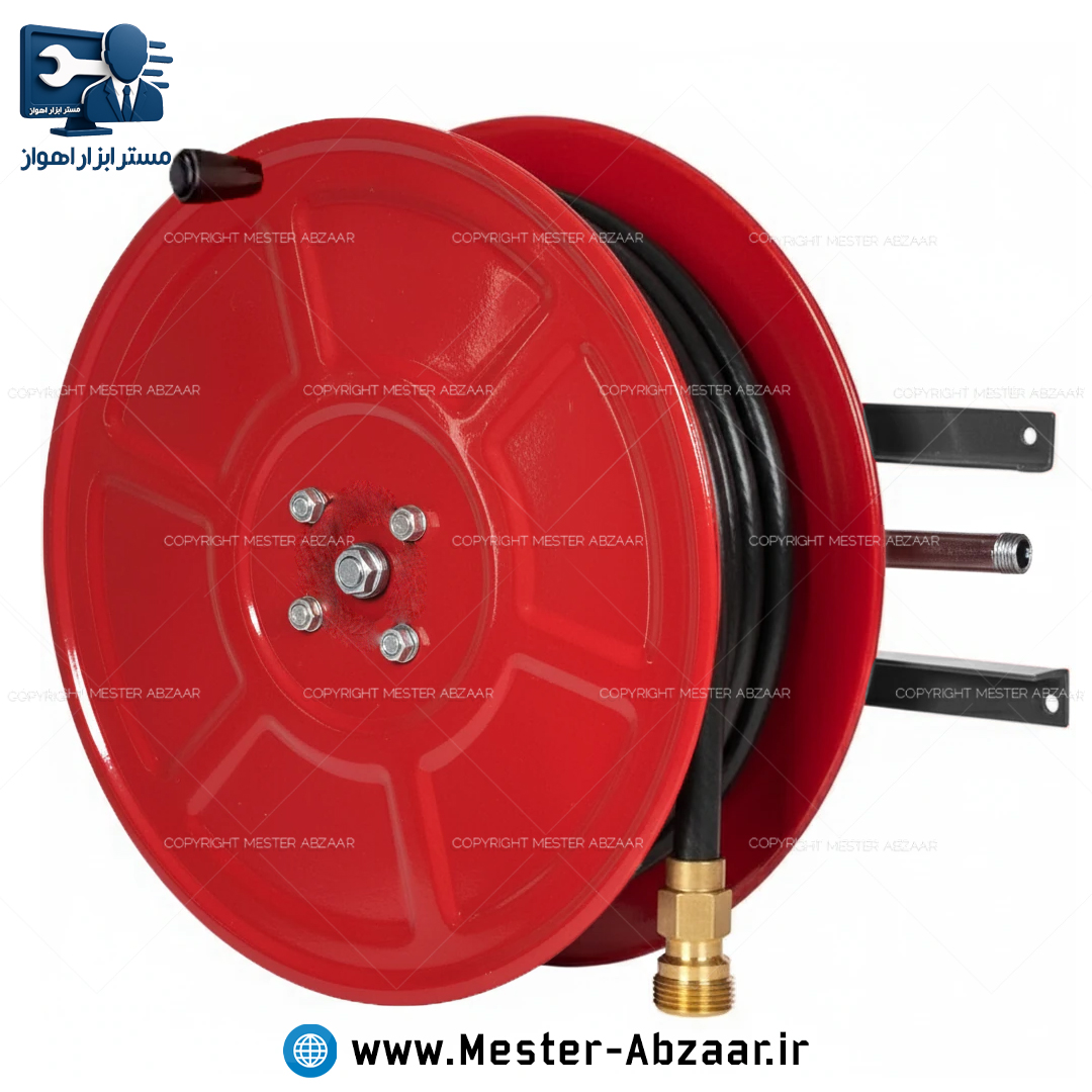 شیلنگ جمع‌ کن دیواری 50 متری قرقره ای دستی زینو مدل ZINO 50M