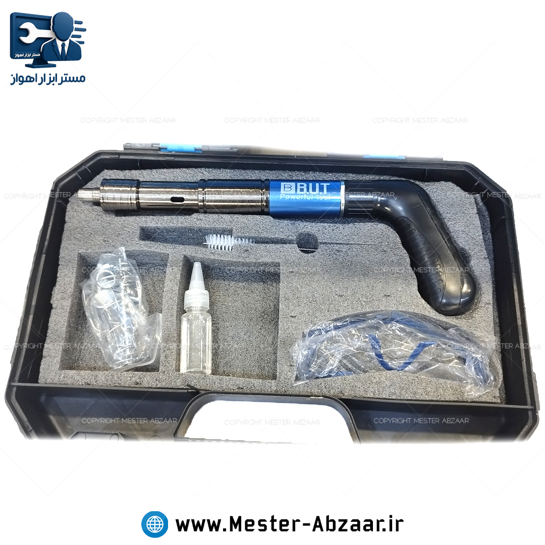 میخکوب چاشنی استیل باروتی BUT دستی تفنگی با کیف BMC مدل B.U.T G512