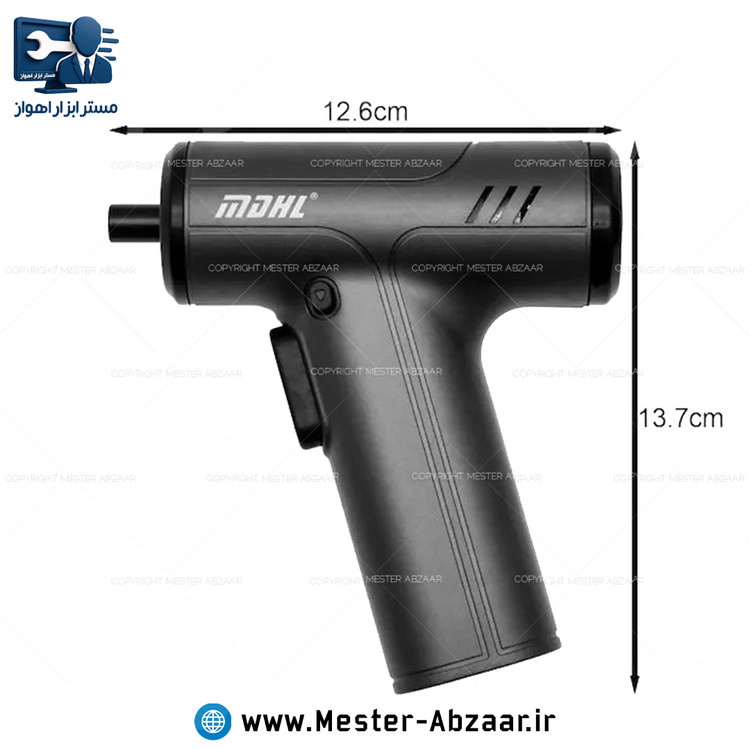 پیچ گوشتی شارژی 4.2 ولت دیمردار با لوازم مدل MDHL MD-8728