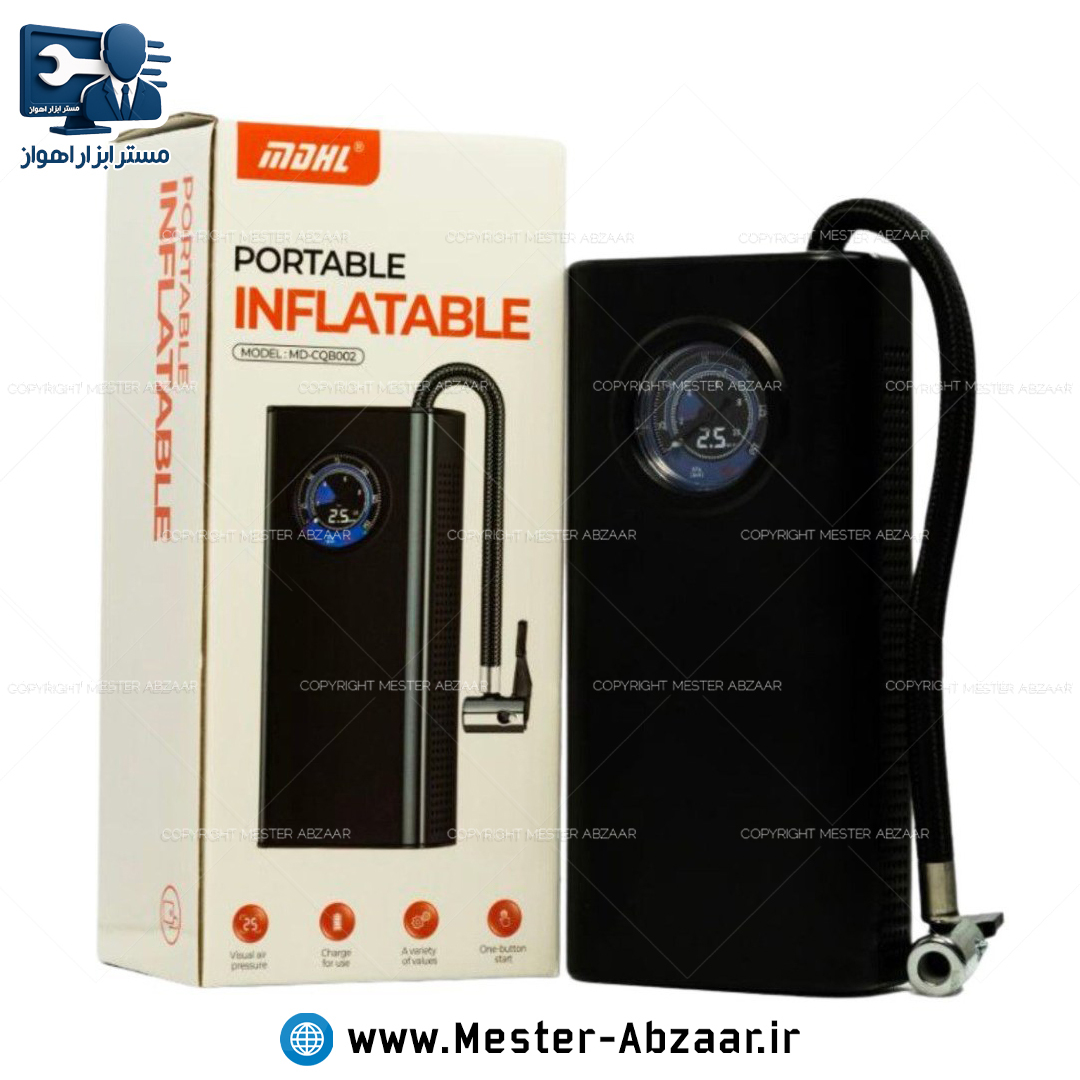 پمپ باد شارژی خودرو عقربه ای مینی مدل MDHL MD-CQB002