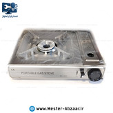 اجاق گاز سیلور استیل دو کاره مسافرتی پیک نیکی کپسولی و گاز شهری مدل BK-168A