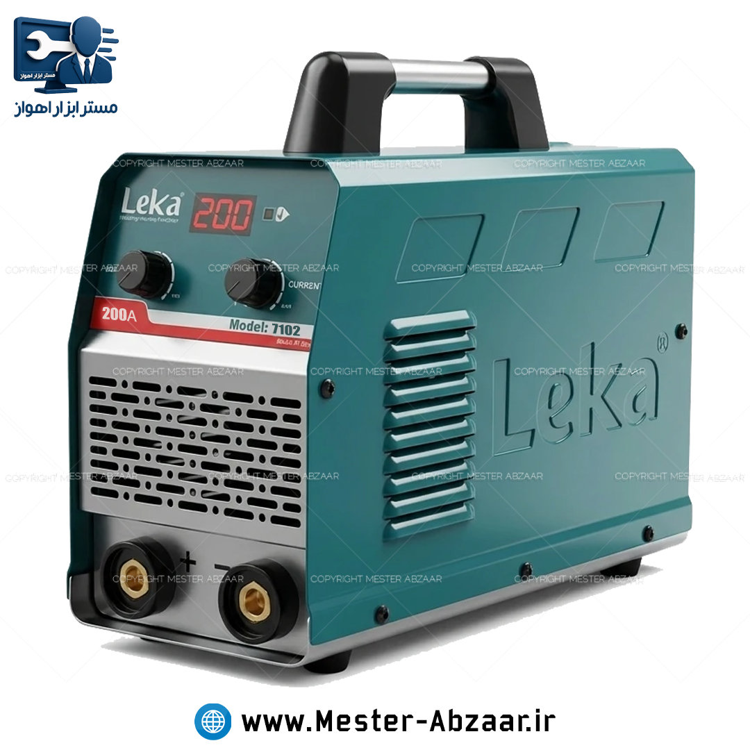 اینورتر جوشکاری 200 آمپر حرفه ای برند لکا موتور جوش مدل LEKA 7102 دستگاه جوش موتورجوش