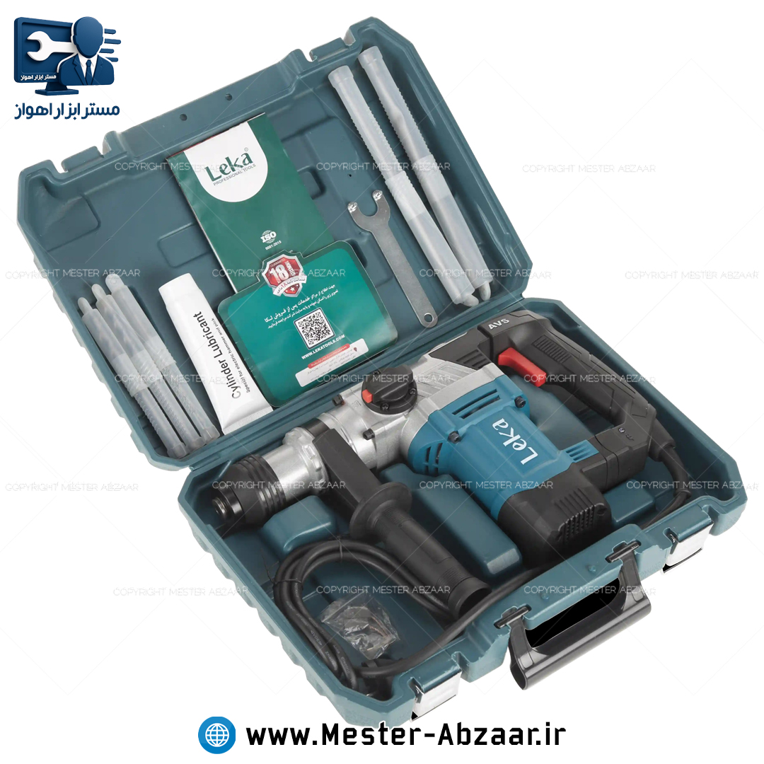 دریل تخریب بتن کن دو حالته ظرفیت ۵ کیلوگرم ۴ شیار لکا با گارانتی مدل RH30-11 LEKA