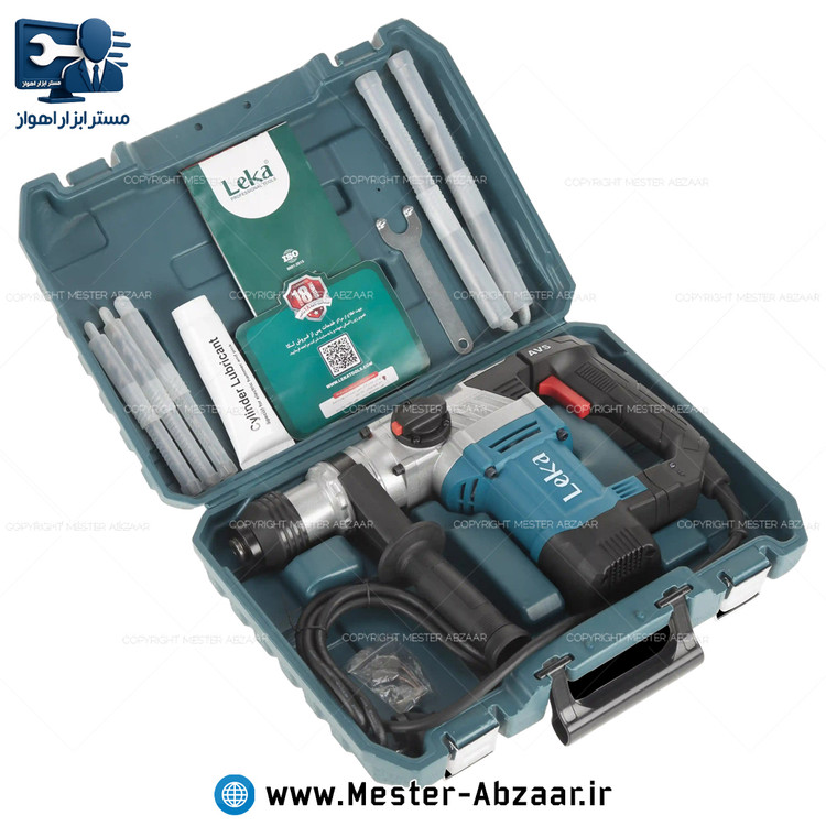 دریل تخریب بتن کن دو حالته ظرفیت ۵ کیلوگرم ۴ شیار لکا با گارانتی مدل RH30-11 LEKA