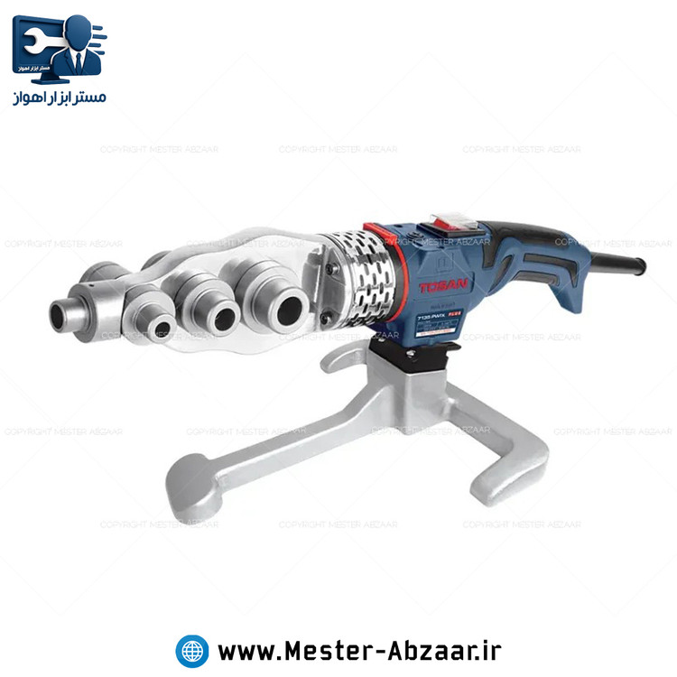 اتو لوله سبز گوشه زن صنعتی 1350 وات دیمردار توسن با کیف فلزی گارانتی دار مدل TOSAN 7135M