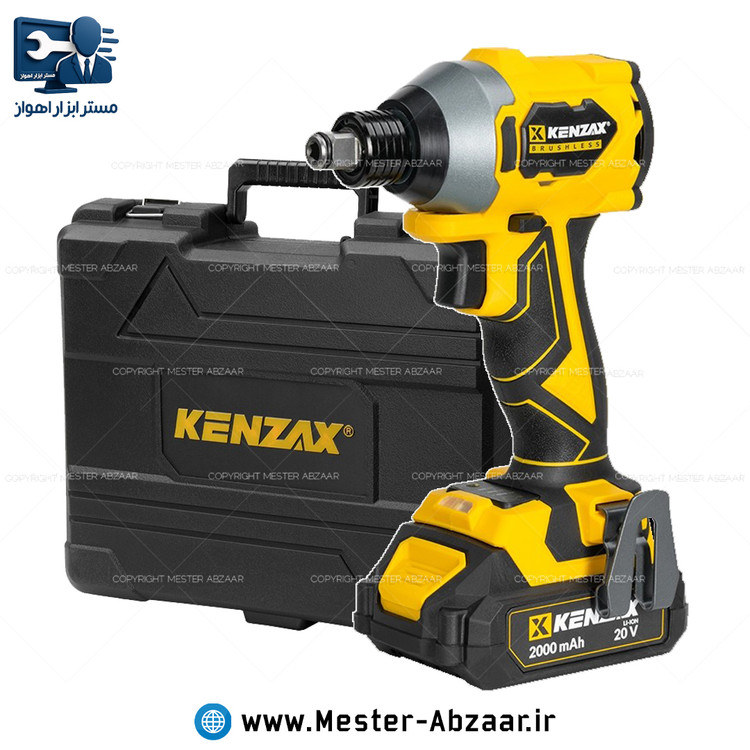 بکس شارژی براشلس 250 نیوتون 1.2 اینچ براشلس کنزاکس با گارانتی مدل KENZAX 8802