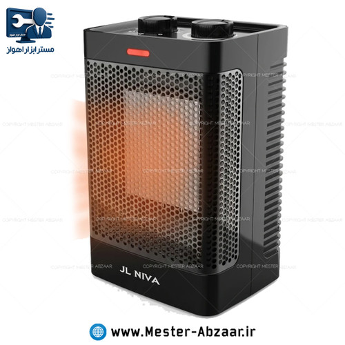 هیتر فن دار گردن متحرک برقی 1500 وات توری فلزی نیوا کد JL NIVA YX-P01 بخاری رومیزی