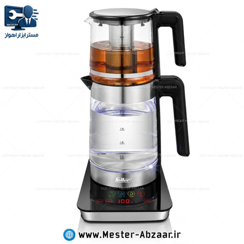 چای ساز دو طبقه 2500 وات 4 لیتری دیجیتال فلر لیسانس آلمان مدل Feller Germany PRO TS-388 روهمی