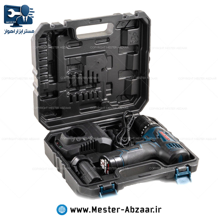 دریل شارژی چکشی 12 ولت راکسر با گارانتی و کیف مدل ROKSER 9512