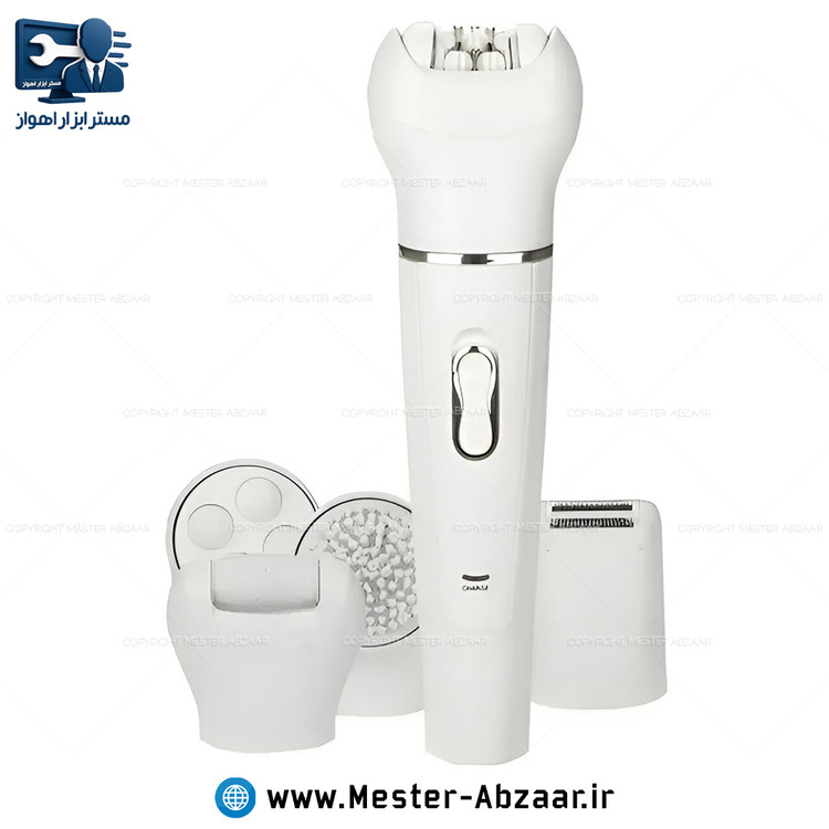 اپیلاتور شارژی 5 کاره شیور ماساژور فیس براش موکن برند سوکانی مدل SK-311 SOKANY سنگ پا