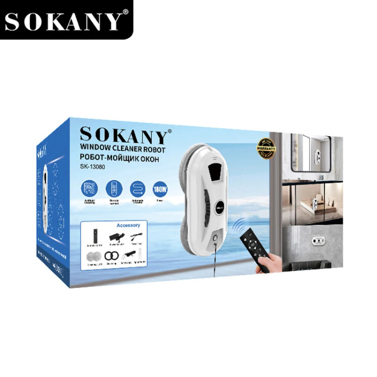 ربات شیشه پاککن هوشمند سوکانی مدل SK-13080 SOKANY تمیزکننده اتوماتیک پنجره