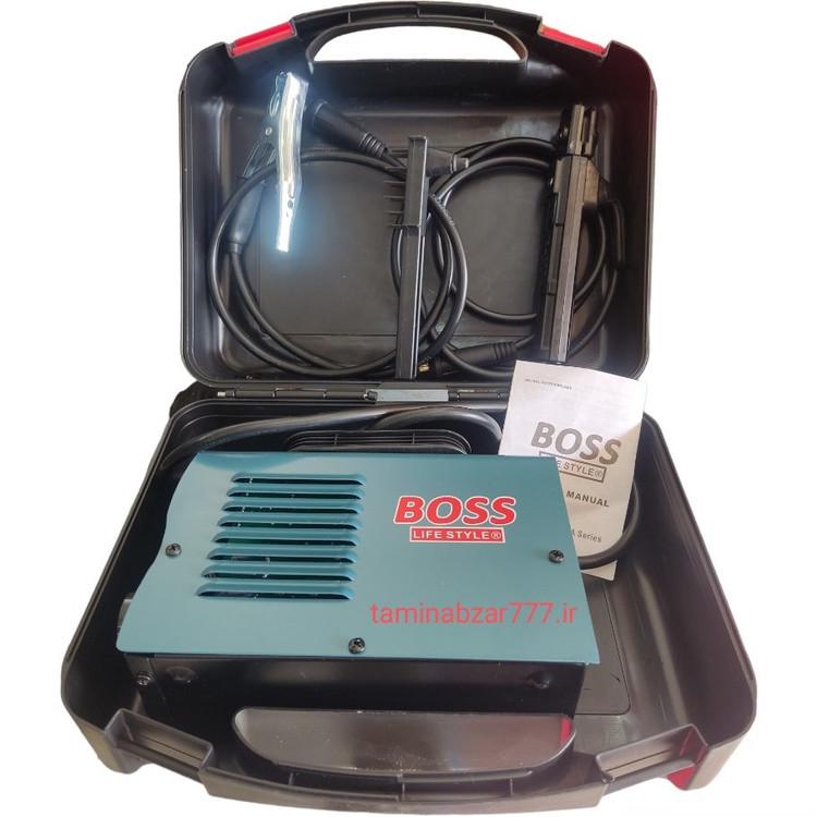 اینورتر جوشکاری آرک 350 باس دو ولوم با کیف و پنل دیجیتال سوکت کوچک مدل BOSS ARC-350 mini BOX دستگاه جوش موتورجوش
