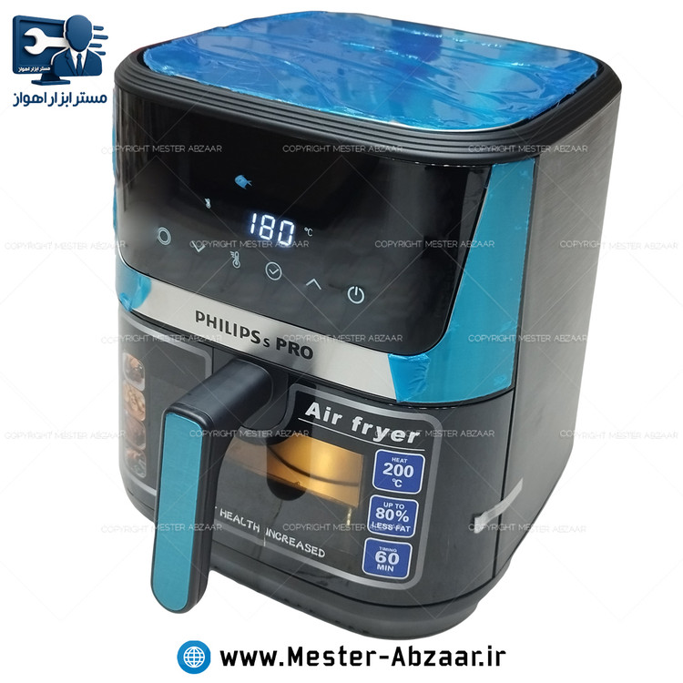 سرخ کن هواپز 15 لیتری لمسی جلو شیشه ای بدون روغن 3000 وات دیجیتالی فیلیپس پرو سرخکن مدل PHILIPS pro PH-1887