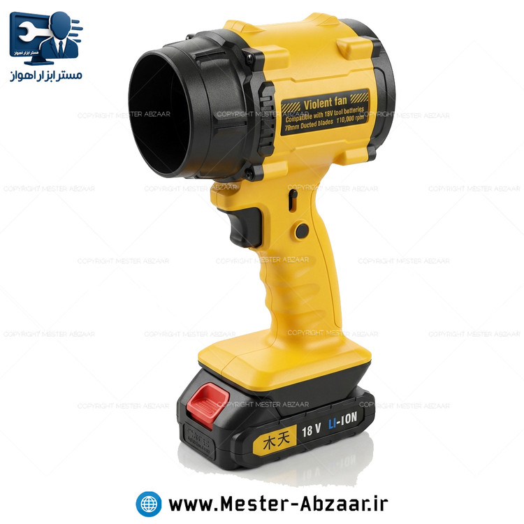 توربو جت فن دمنده شارژی 18 ولت مدل JET FAN F-018 جعبه کارتنی