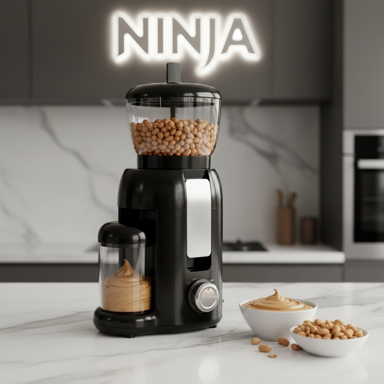 دستگاه آسیاب کره گیر برقی 1500 وات برند نینجا NINJA NJ-2025 ( کره گیر بادام زمینی و... )