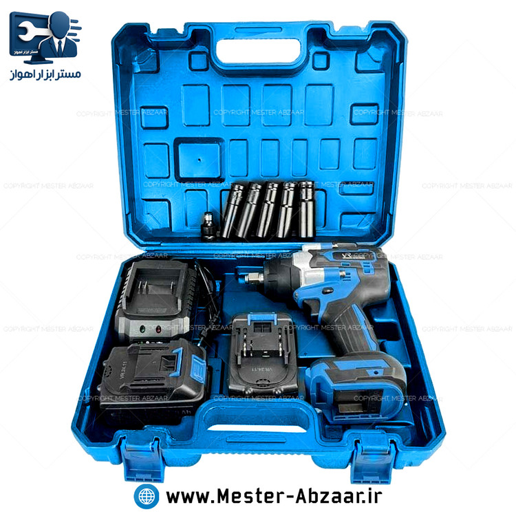 بکس شارژی 20 ولت 4 آمپر 500 نیوتون براشلس ویوارکس (قابلیت انتخاب تعداد باتری) با گارانتی مدل VIVAREX VR2450-IW