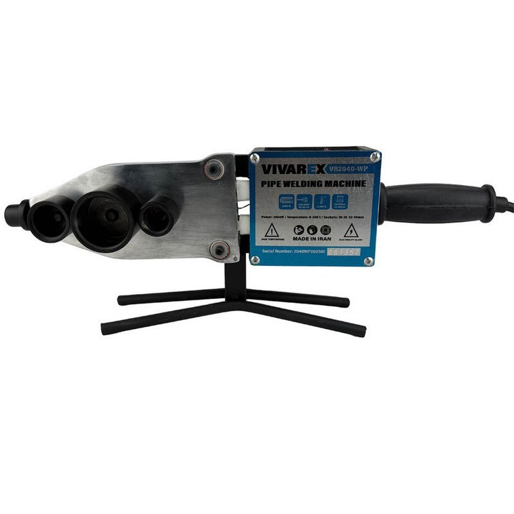 اتو لوله 2000 وات با جعبه فلزی و لوازم قیچی گوشه زن ویوارکس 12 ماه گارانتی ساخت ایران مدل VIVAREX VR2040-WP