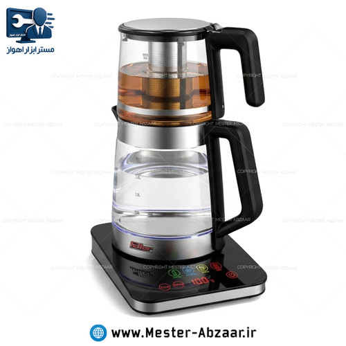 چای ساز دو طبقه 2200 وات 3.7 لیتری دیجیتال لمسی فلر پرو مدل Feller Germany PRO TS-333 روهمی
