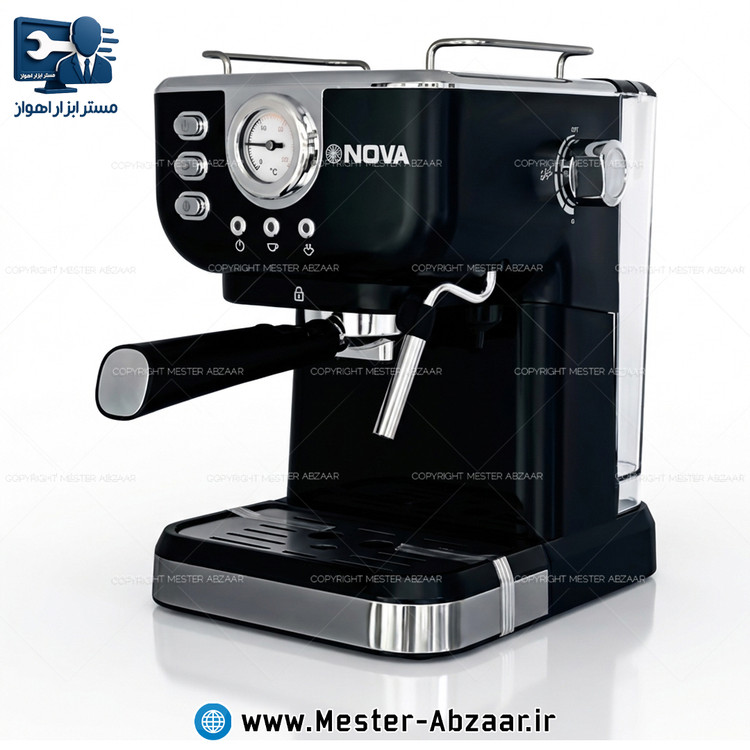اسپرسو و قهوه ساز 2200 وات نوا کد 183 پمپ 20 بار اسپرسوساز نووا با هواگیری رایگان مدل NOVA 1-8-3