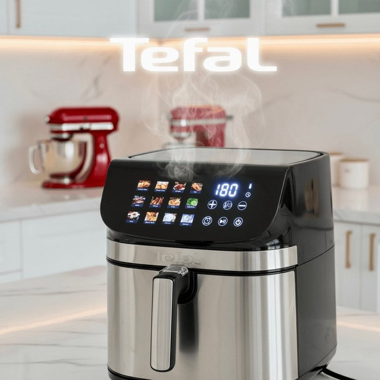 سرخ کن هواپز 18.2 لیتری لمسی دو ۲ المنت بدون روغن 3000 وات تفال مدل TEFAL 8088 new سرخکن