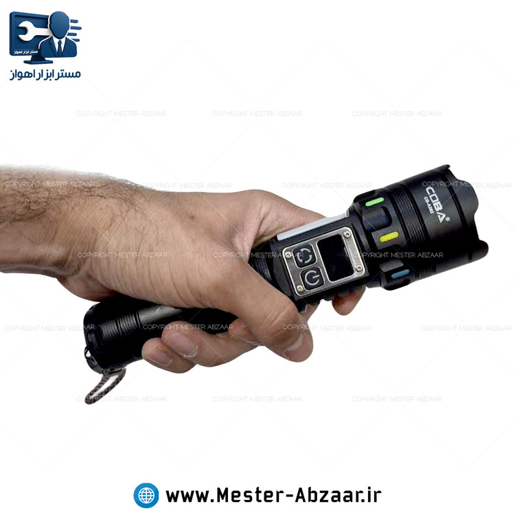 چراغ قوه شارژی چند کاره دستی پنل دیجیتال مگنتی کوبا مدل COBA CB-A282