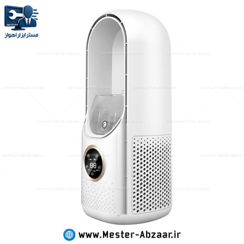 پنکه مه پاش مدرن بدون پره رومیزی دیجیتال مدل bladeless fan
