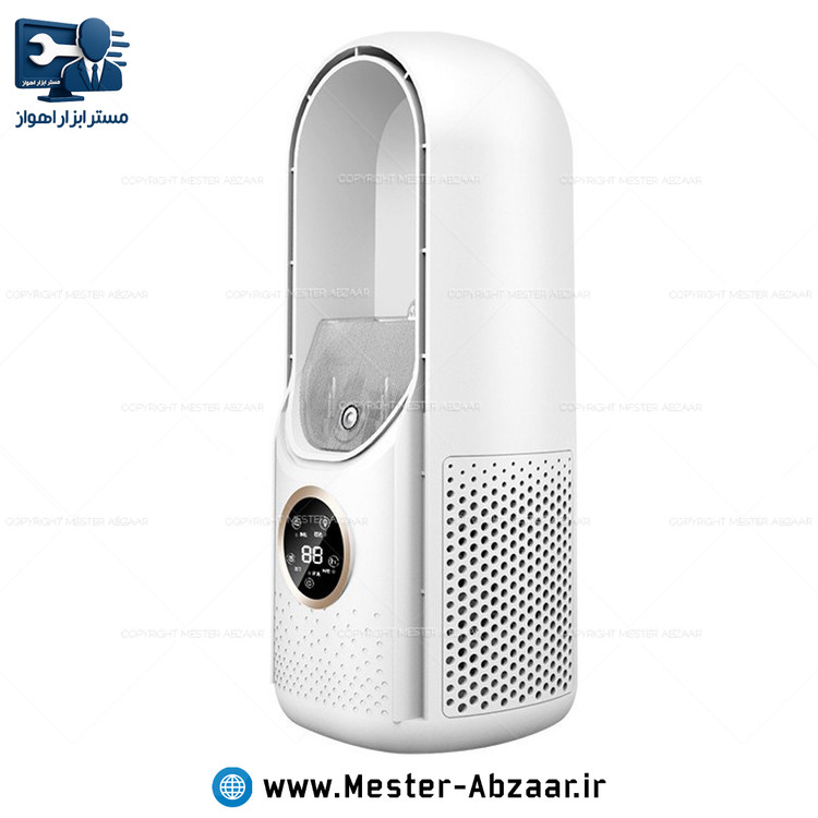 پنکه مه پاش مدرن بدون پره رومیزی دیجیتال مدل bladeless fan