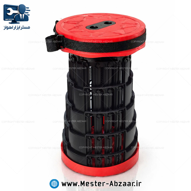 صندلی تاشو تلسکوپی مسافرتی کوچک و قابل حمل با کیفیت و تحمل وزن بالا 45 سانتی مدل TELESCOPING 45CM