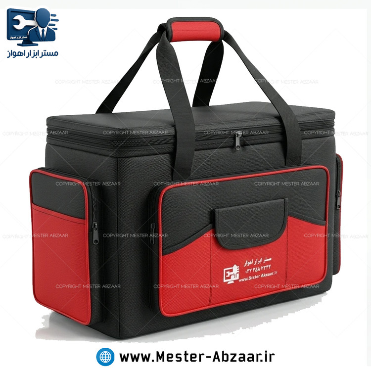 کیف ابزار اینورتر موتور جوش سایز بزرگ پارچه برزنتی مدل هامی بگ مستر ابزار b-1
