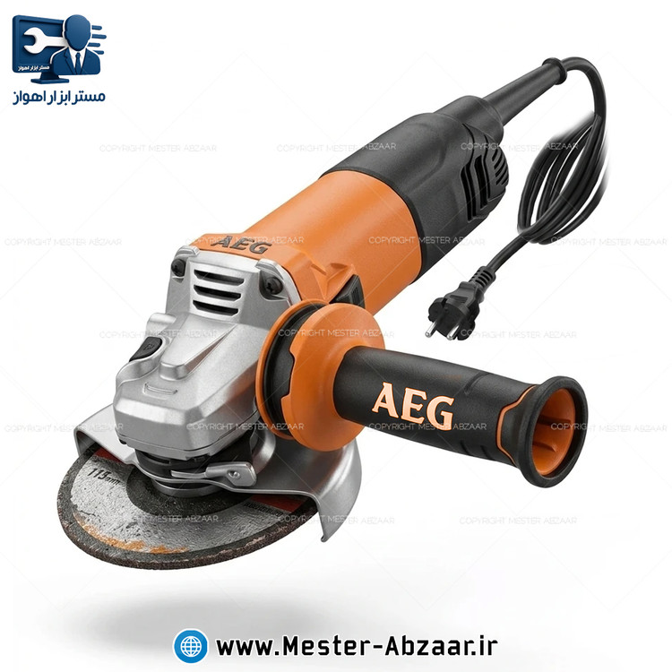 سنگ جت و مینی فرز دسته کوتاه صنعتی کلید بغل AEG اصلی کد WS 10-115