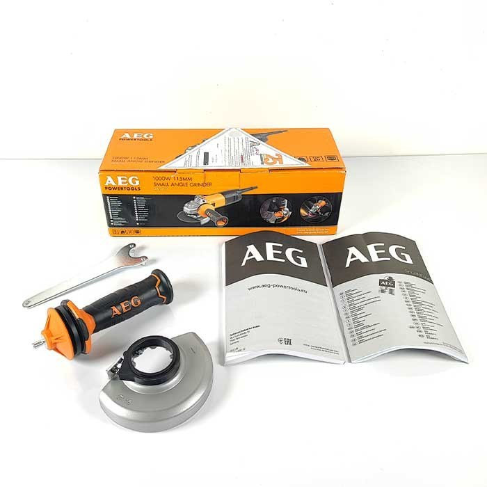 سنگ جت و مینی فرز دسته کوتاه صنعتی کلید بغل AEG اصلی کد WS 10-115