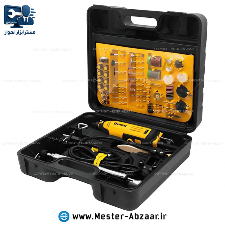 فرز انگشتی مینیاتوری حکاکی حرفه 97 پارچه کیف BMC کنزاکس با گارانتی مدل KENZAX KDG-3580